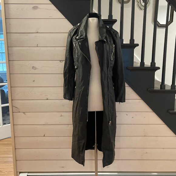 Free People Isabelle Vegan Moto Jacket NWOT Size XS - Picture 5 of 12